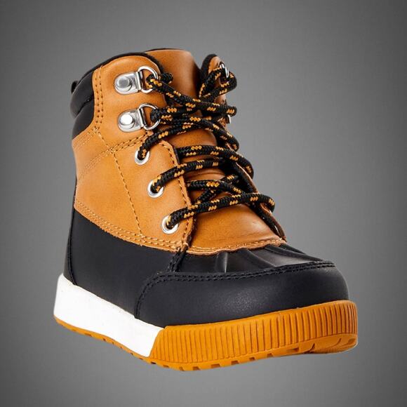 Toddler Boys Water & Skid Resistant Temperature Rated Winter Duck Boots Size 10 - Picture 1 of 11